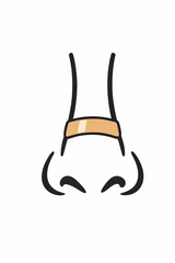 Nose bridge icon